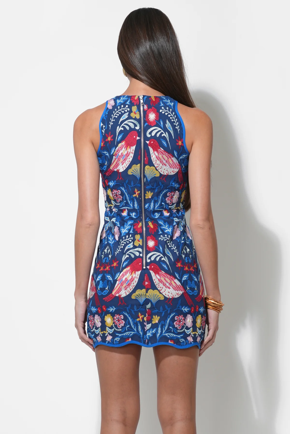 Jayz Embroidered Mini Dress - Image 5