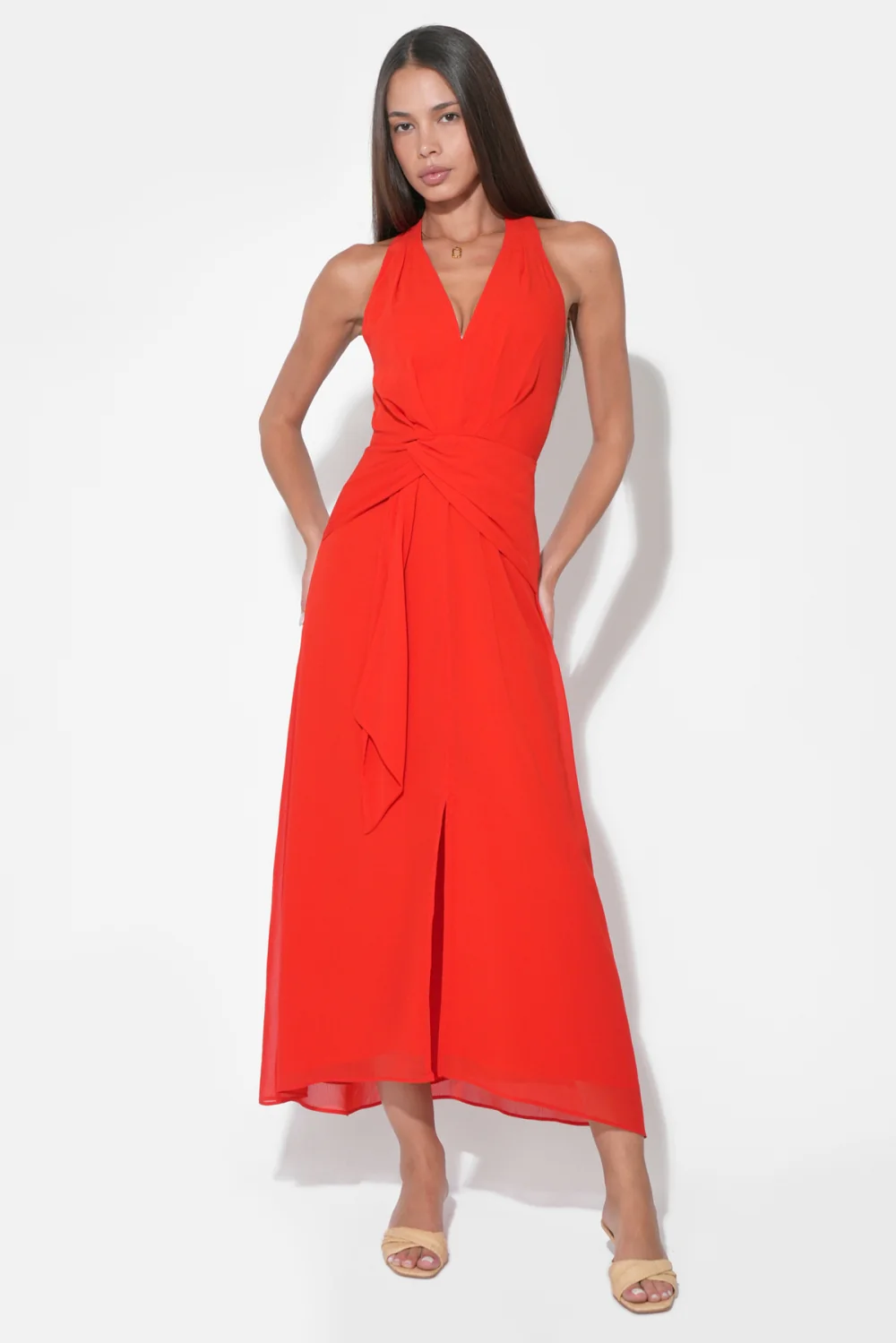 Jessika Halter Midi Dress - Image 3