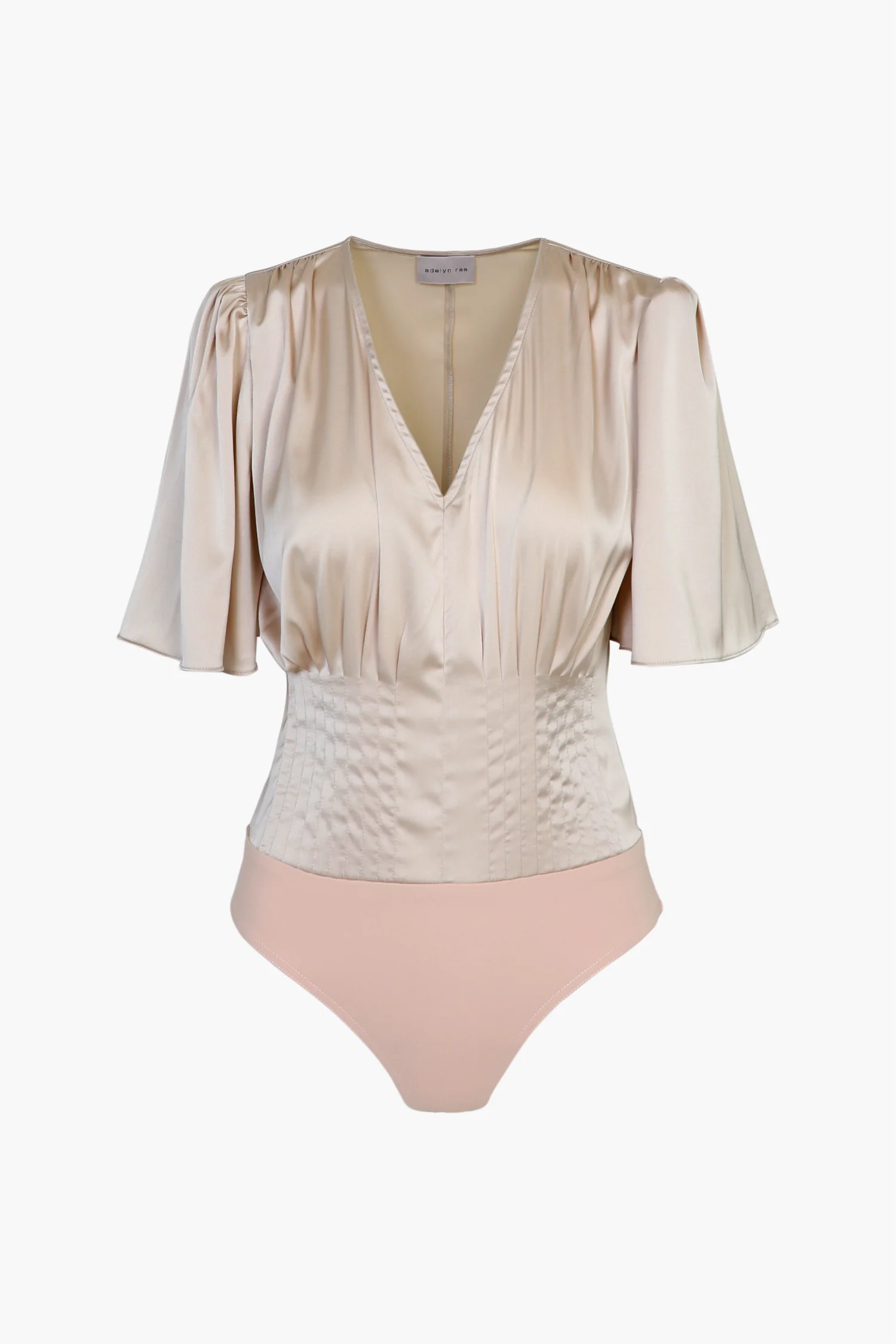 Johanna Short Sleeve Pintucked Bodysuit - Image 4