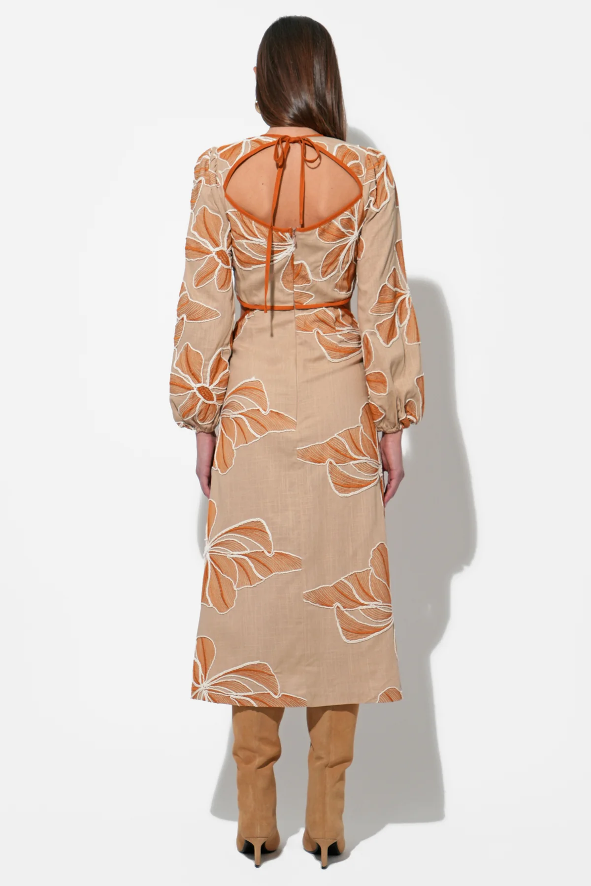 Joy Embroidered Maxi with Side Cut Out - Image 4