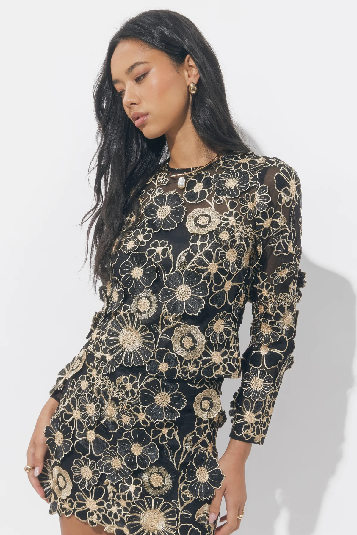 Kaylen 3D Lace Blouse - Image 4