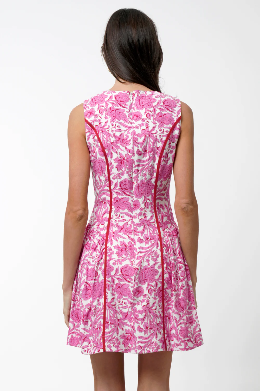 Kendra Floral Scalloped Mini Dress - Image 5