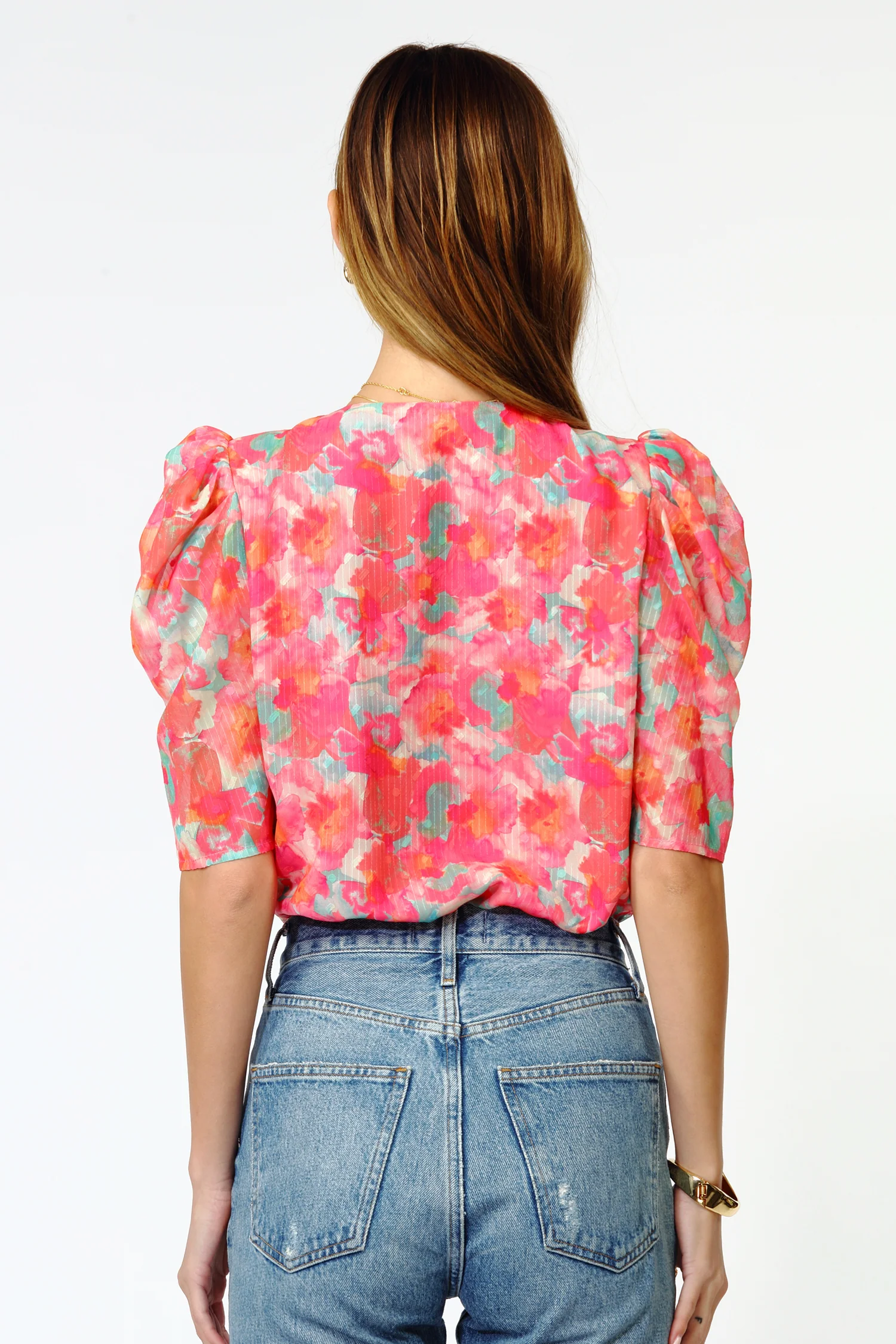 Kiara Chiffon Puff Sleeve Bodysuit - Image 3