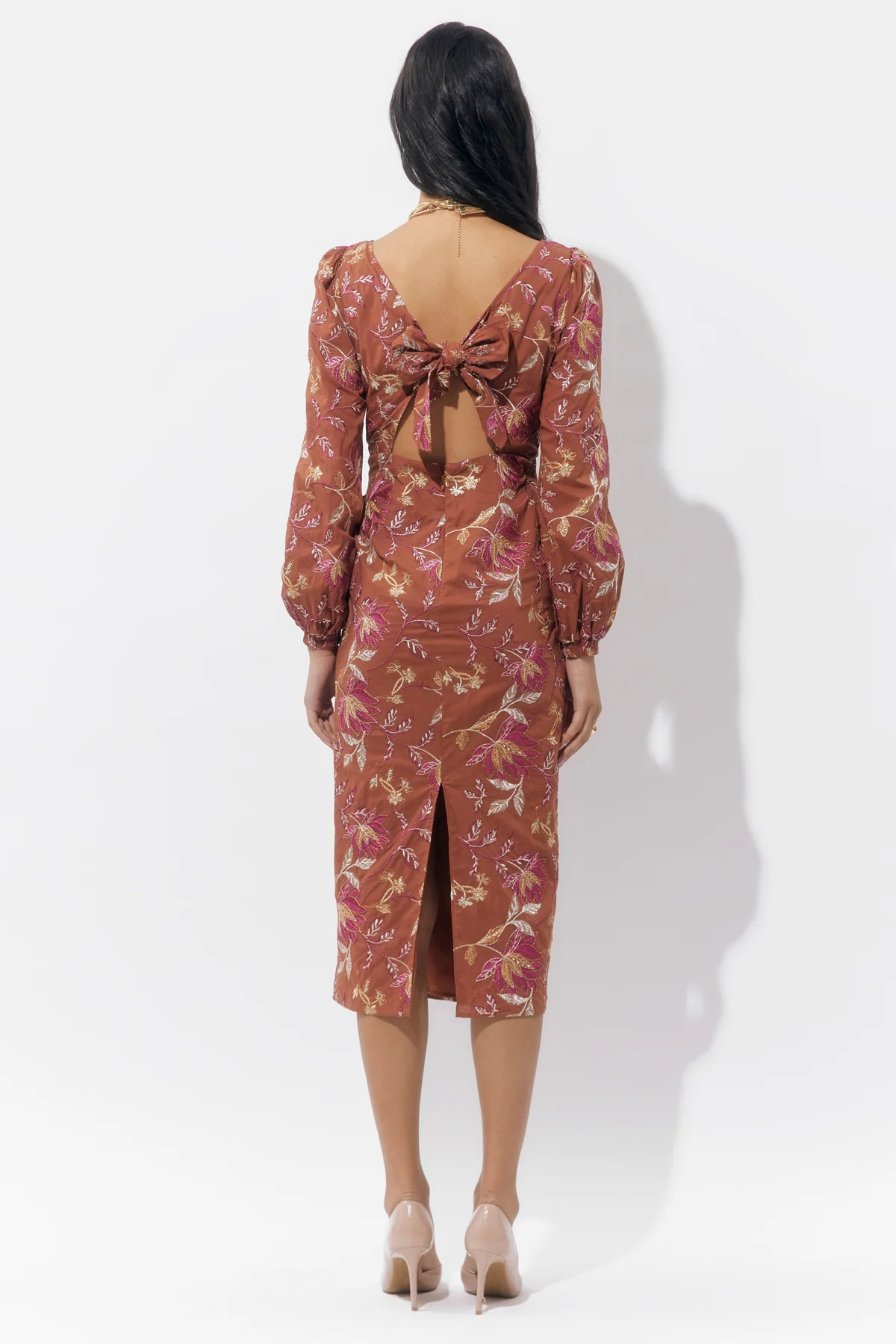Lania Printed Midi Dress - Image 4