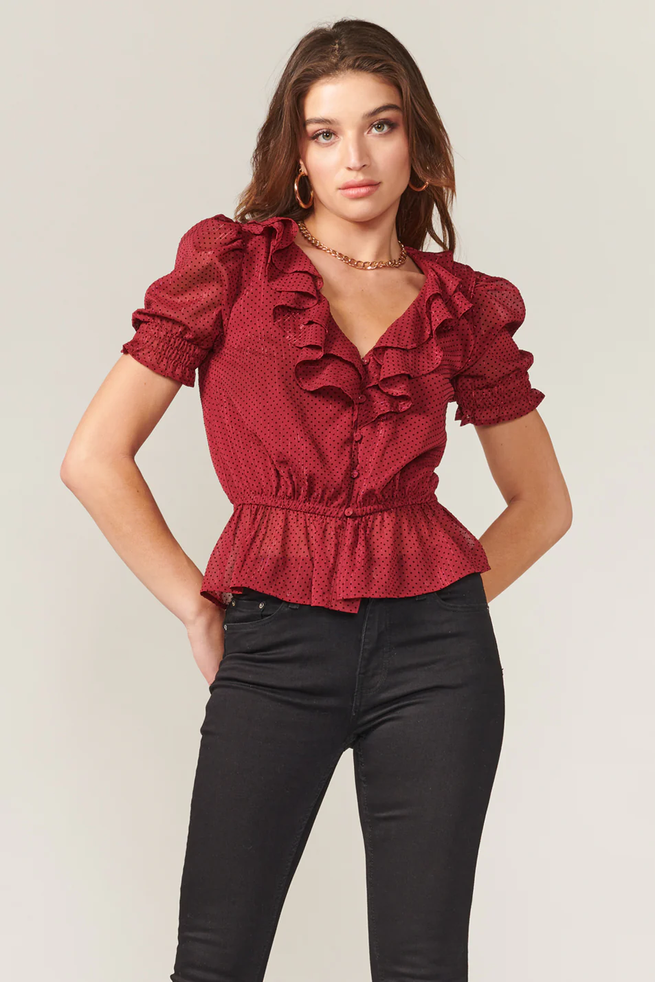 Larissa Polkadot Blouse - Image 2