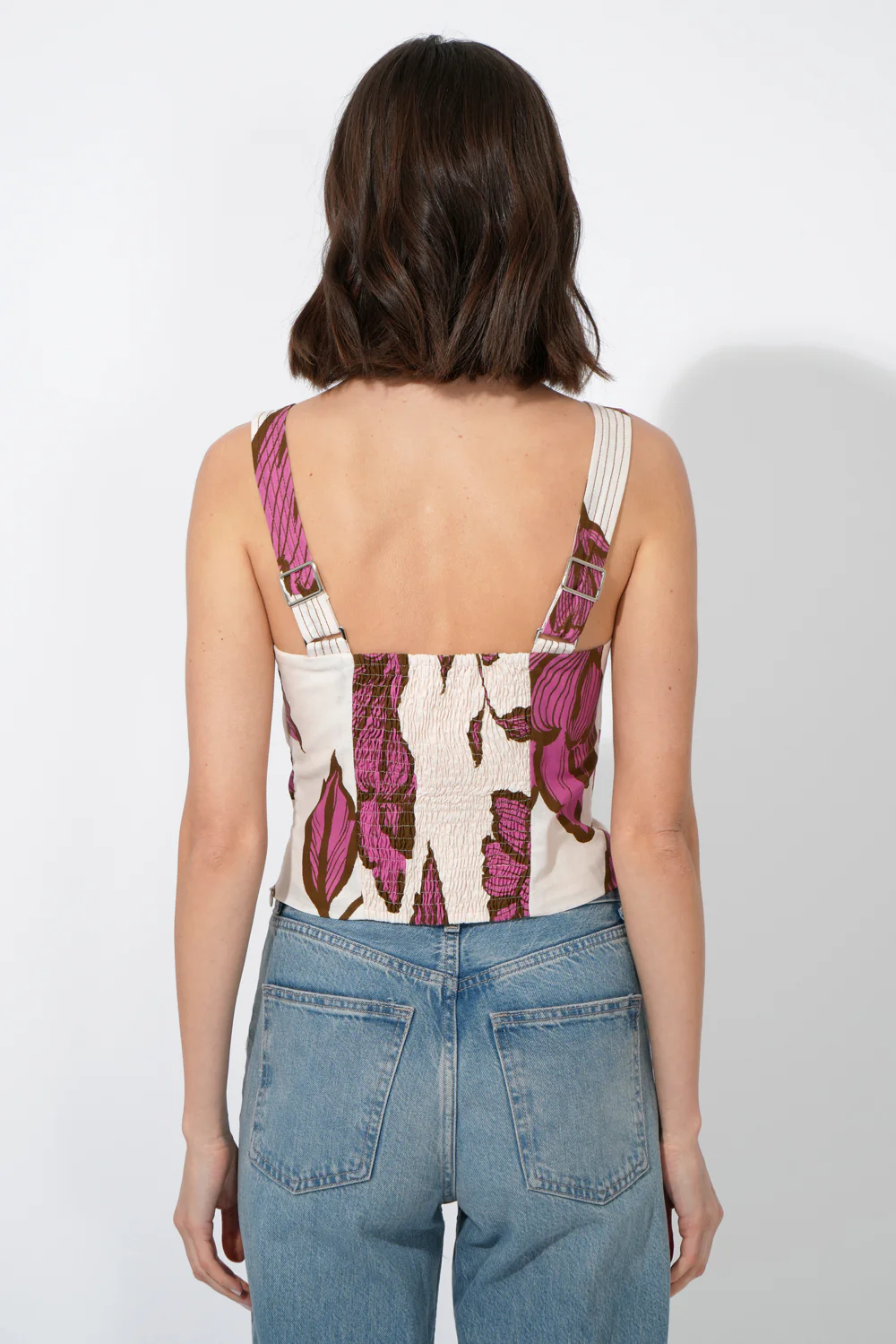 Layne Front Tie Printed Top - Image 5