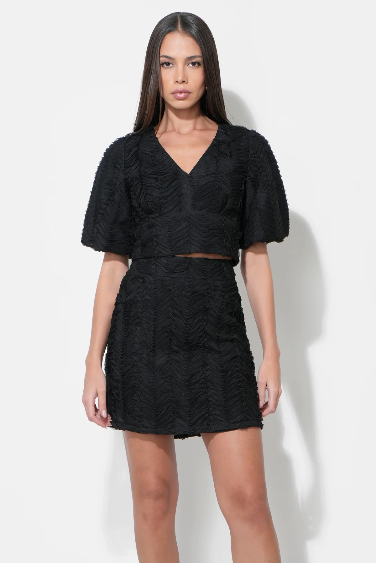 Lilah Textured Mini Skirt - Image 6