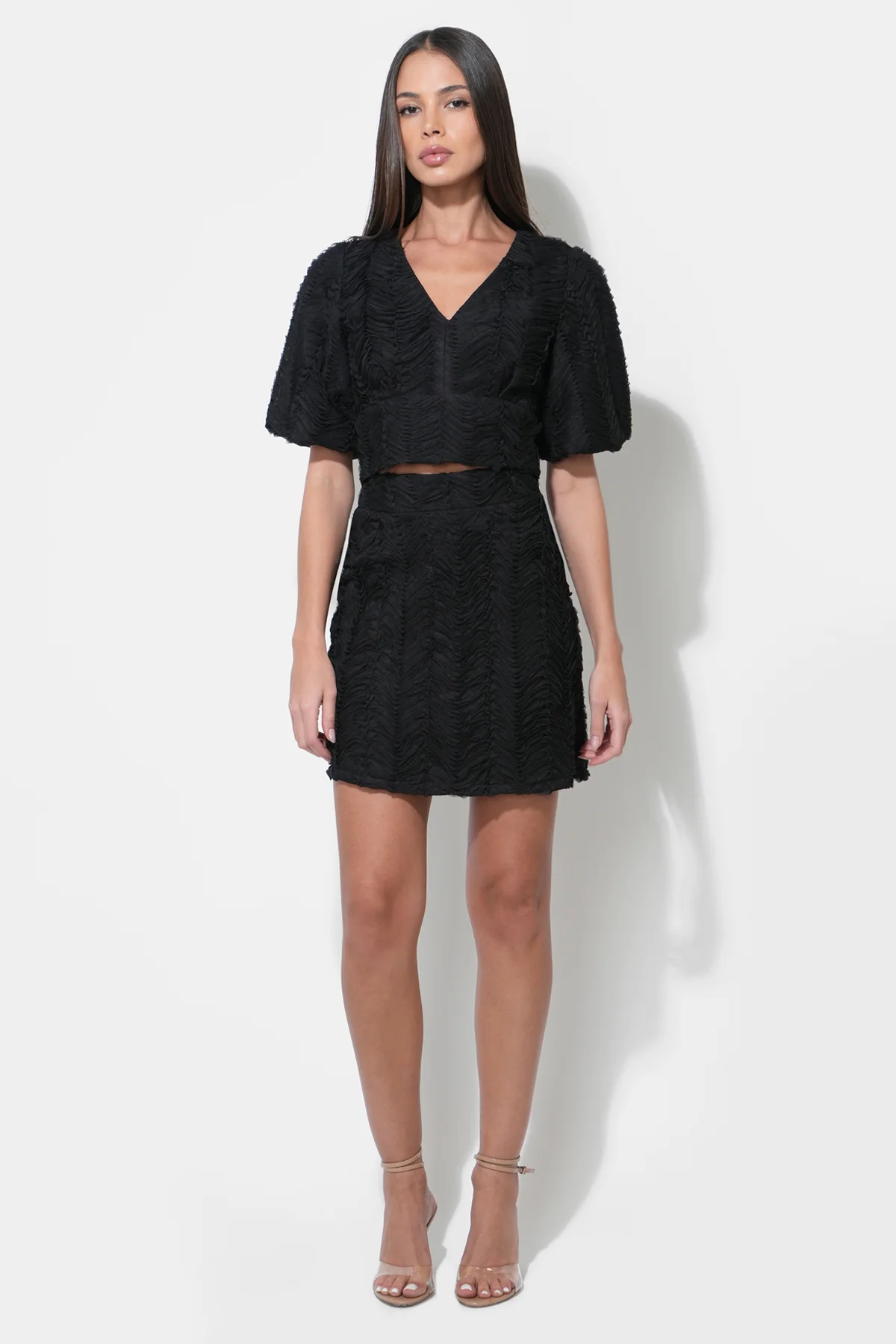 Lilah Textured Mini Skirt - Image 7