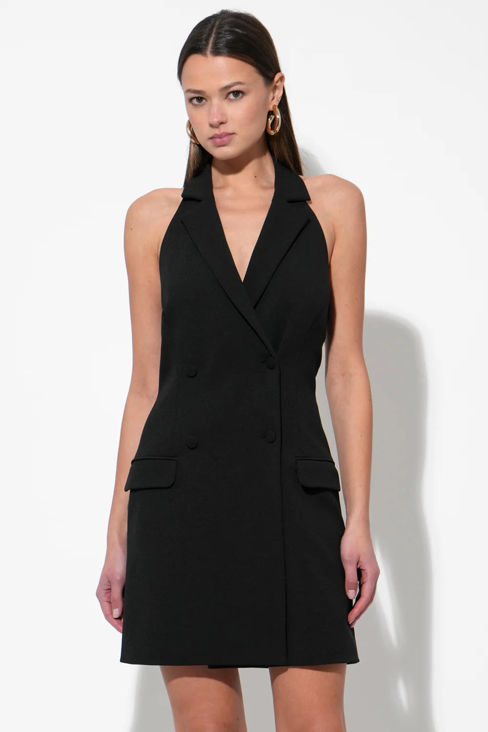 Lucy Vest Mini Black Dress