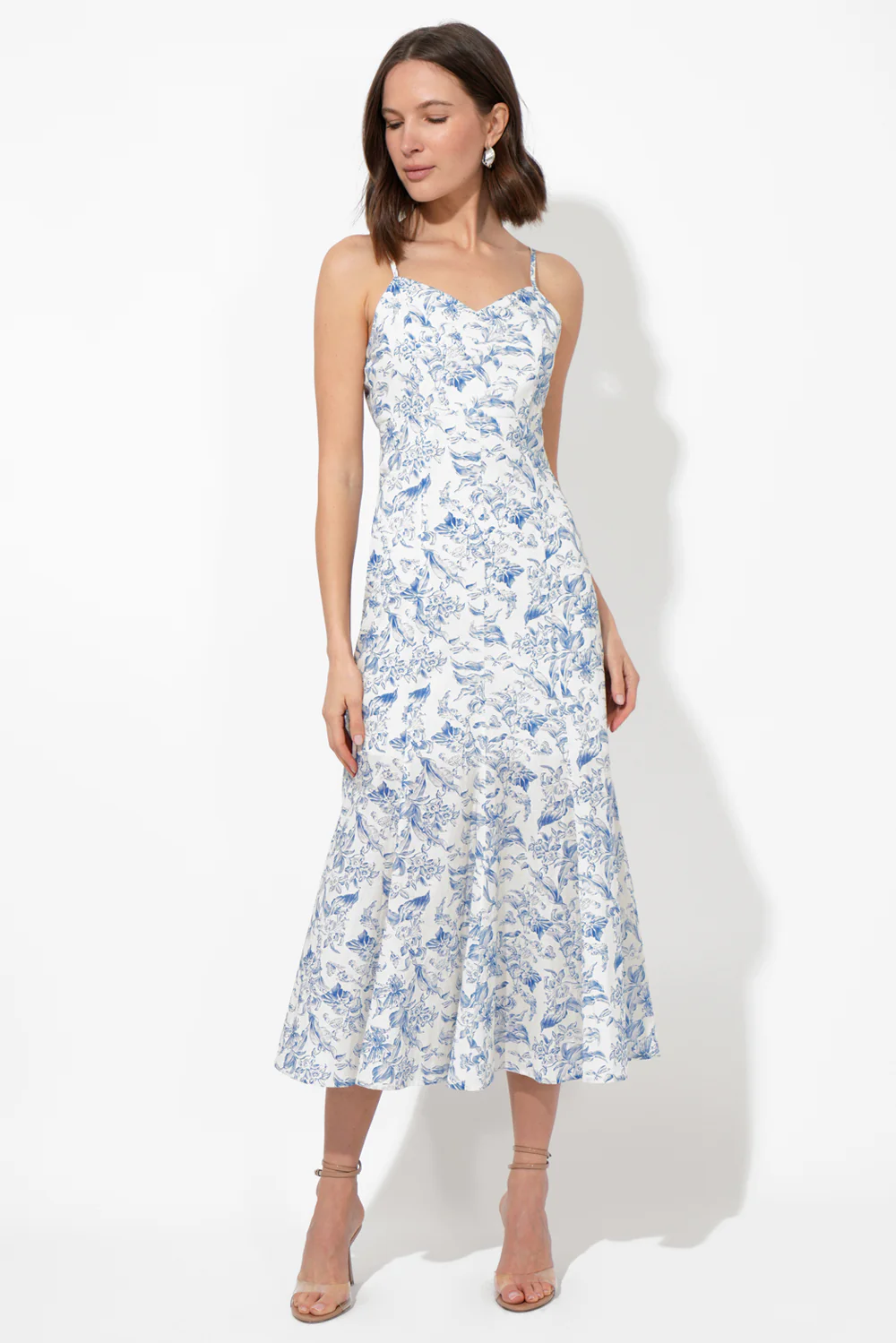 Luna Printed Slip Dress - Image 3