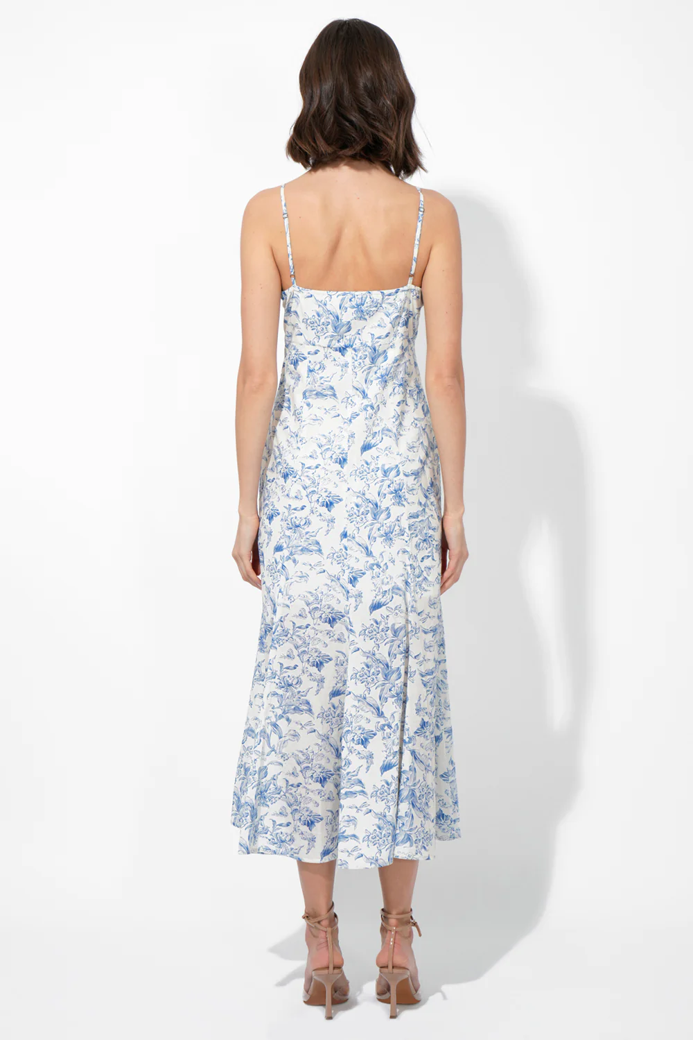 Luna Printed Slip Dress - Image 4