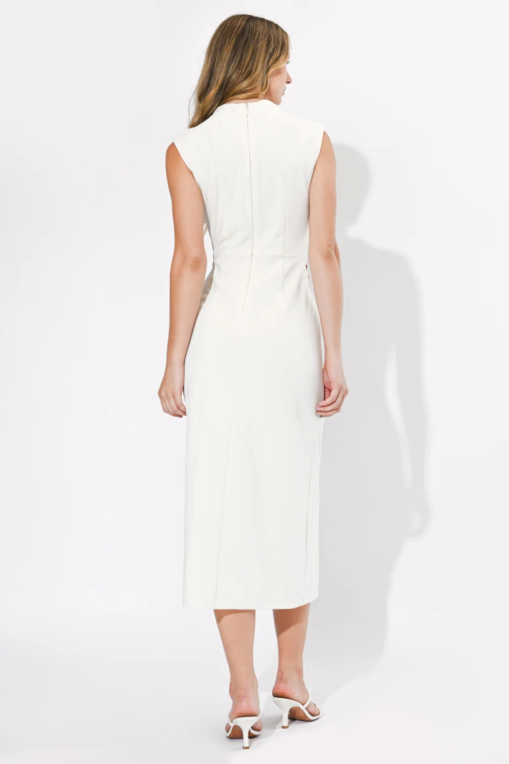 Lydia Twisted Waist Midi Dress - Image 3