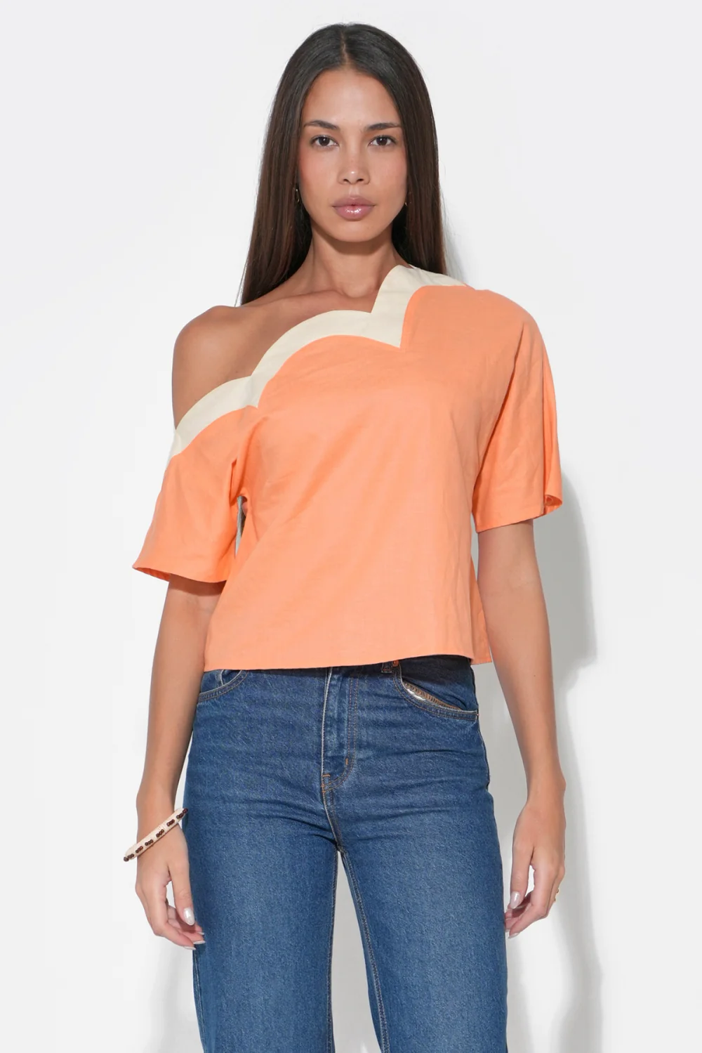 Madeline Off The Shoulder Scalloped Top - Image 3