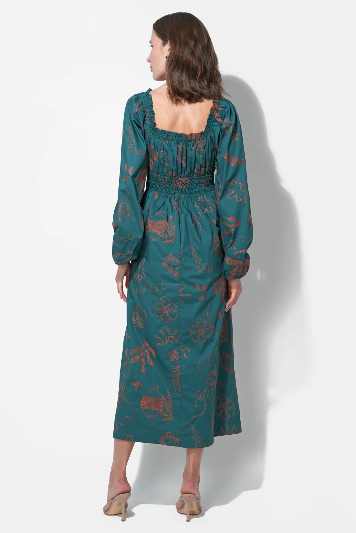 Magnolia Smocked Bodice Midi Dress - Image 3