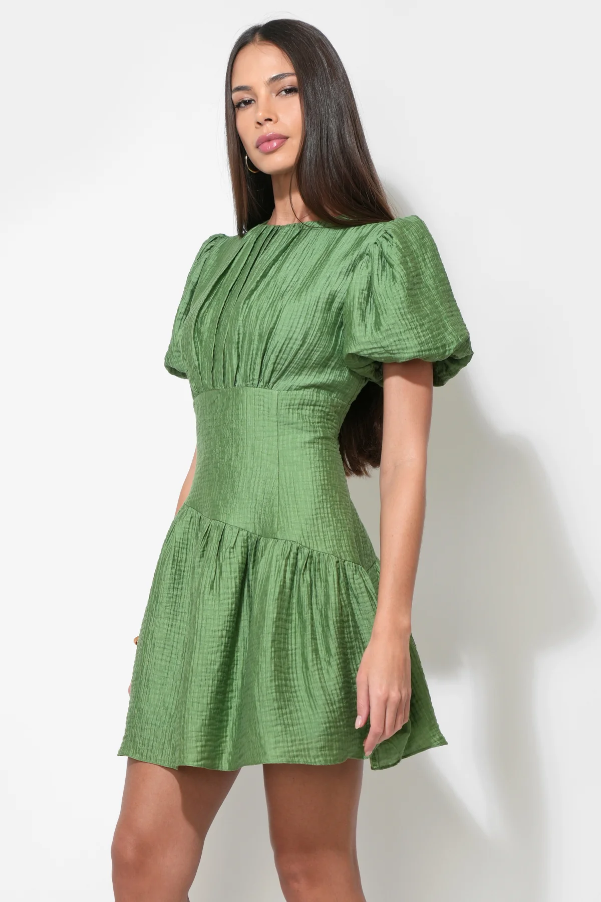 Maren Asymmetric Waistband Mini Dress - Image 2