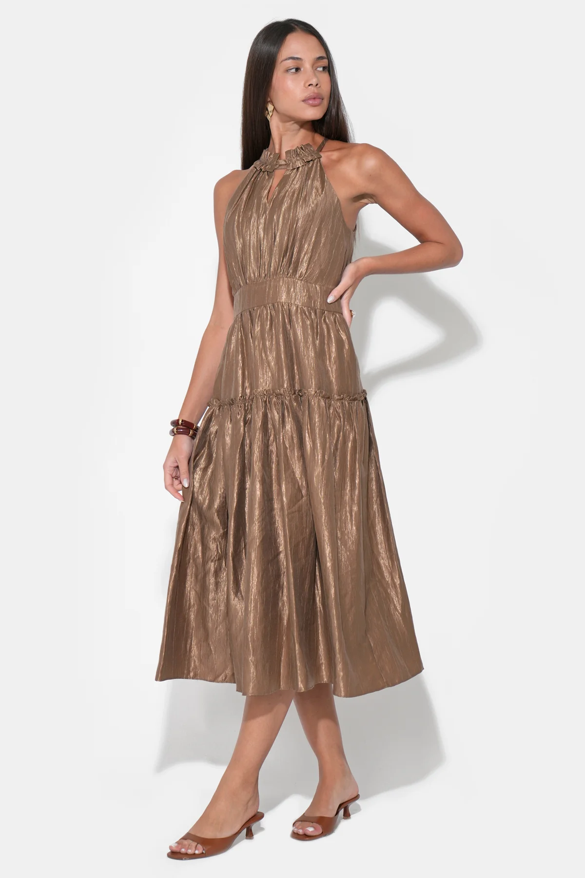 Margaret Halter Midi Dress - Image 3