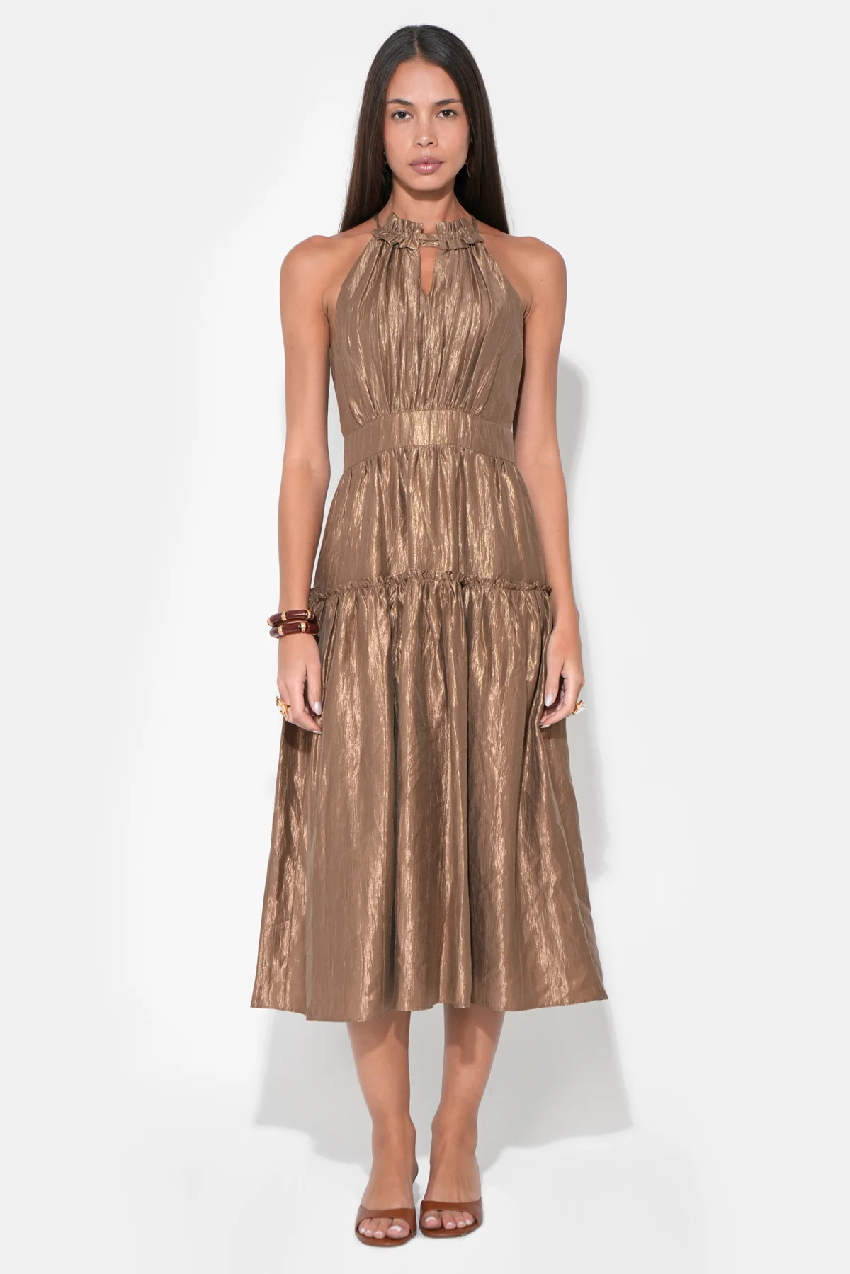 Margaret Halter Midi Dress - Image 4