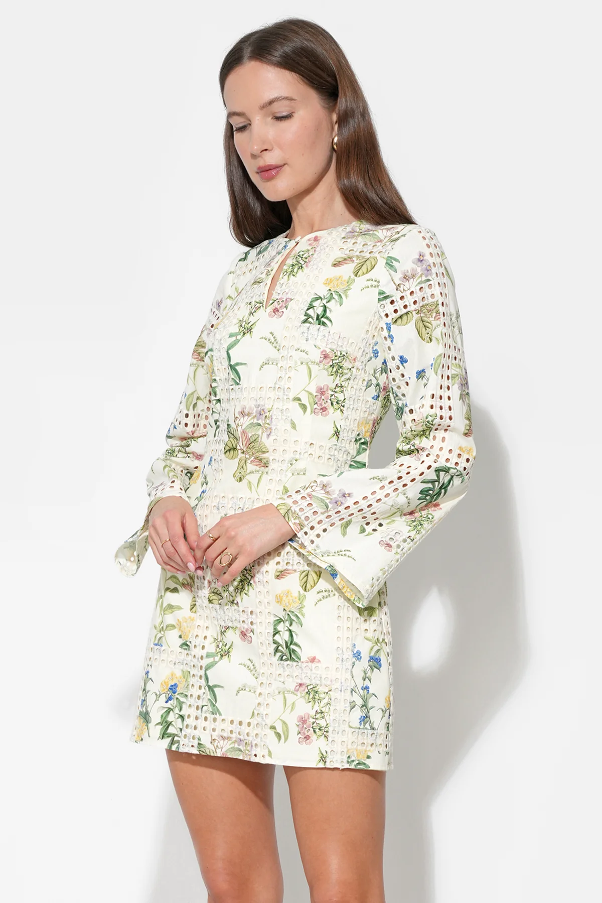 Marshall Embroidery Eyelet Mini Dress - Image 2