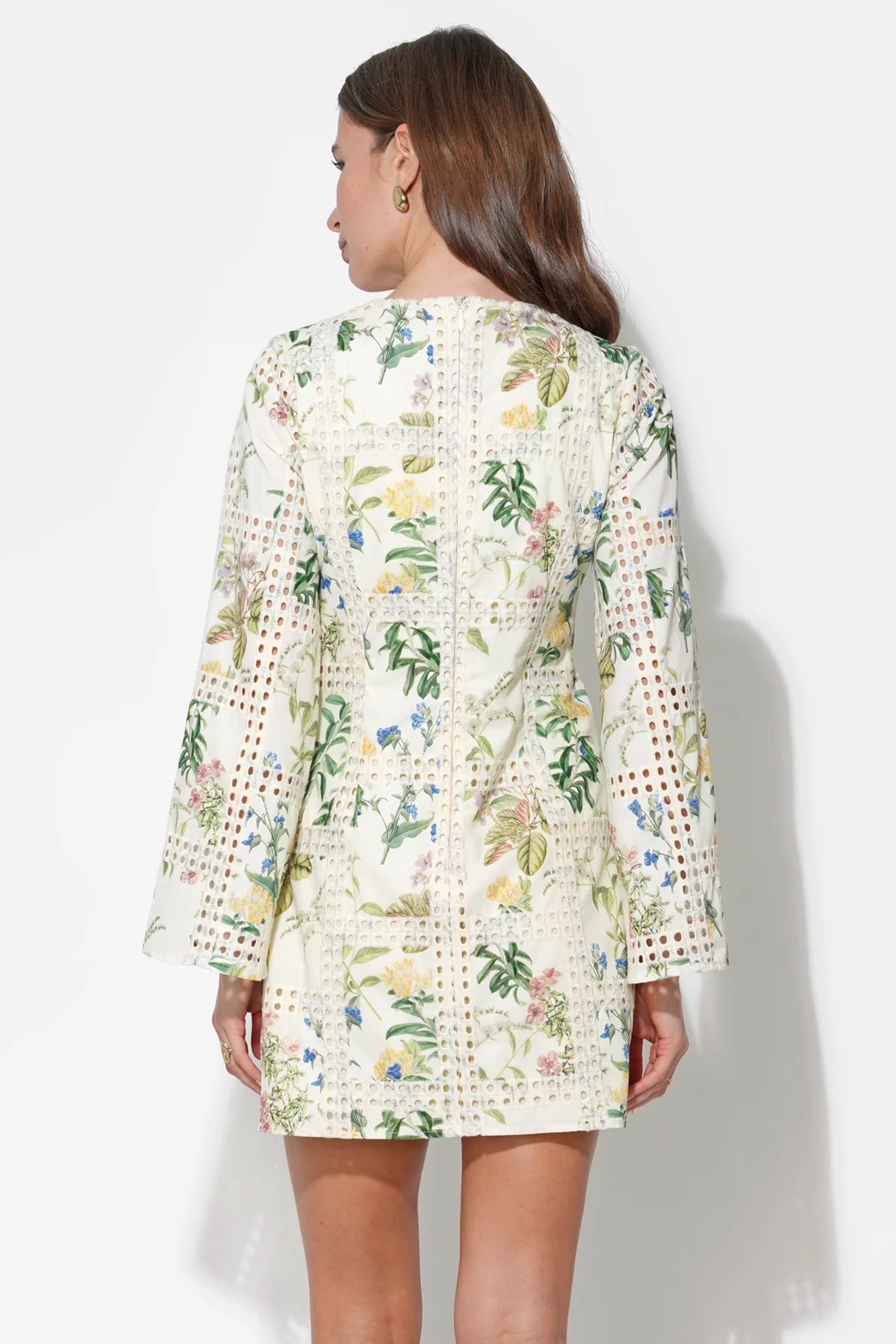 Marshall Embroidery Eyelet Mini Dress - Image 3