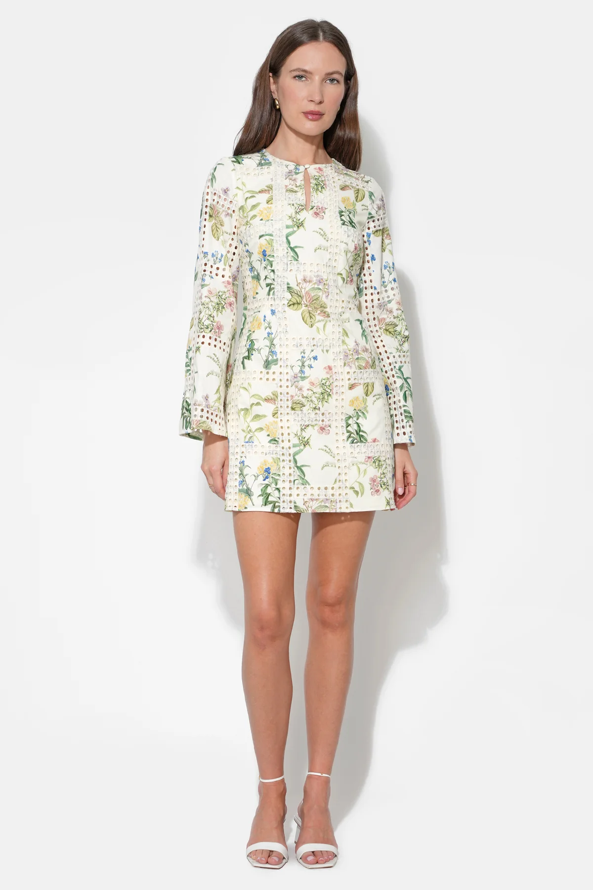 Marshall Embroidery Eyelet Mini Dress - Image 5