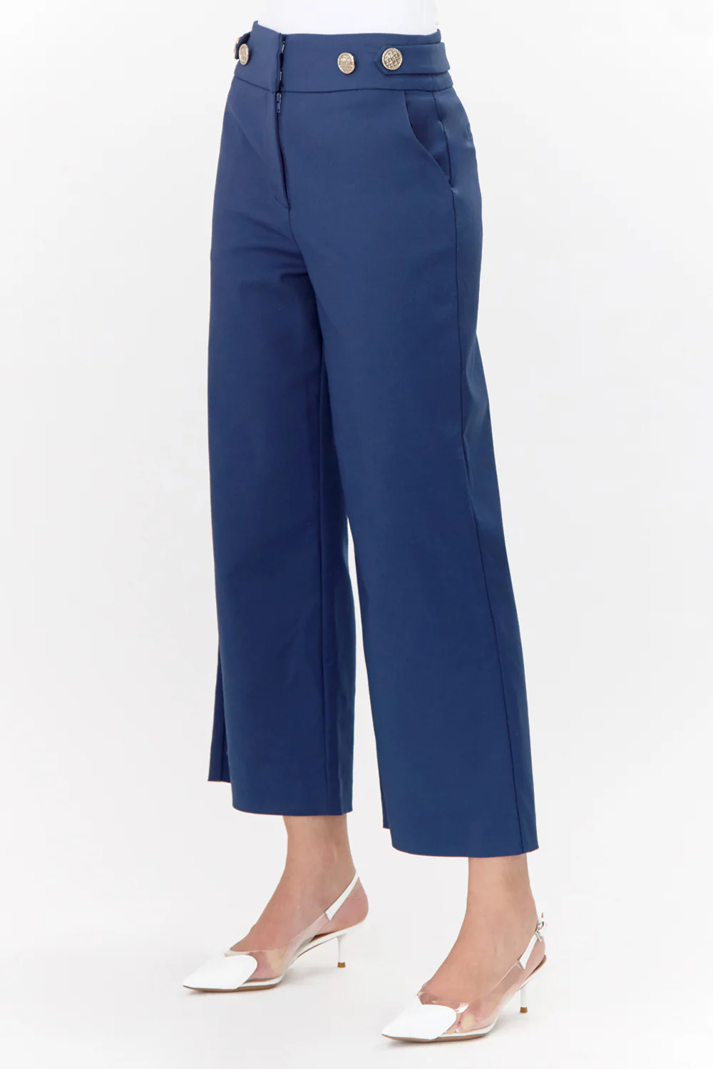 Meredith Side Button Trousers - Image 3