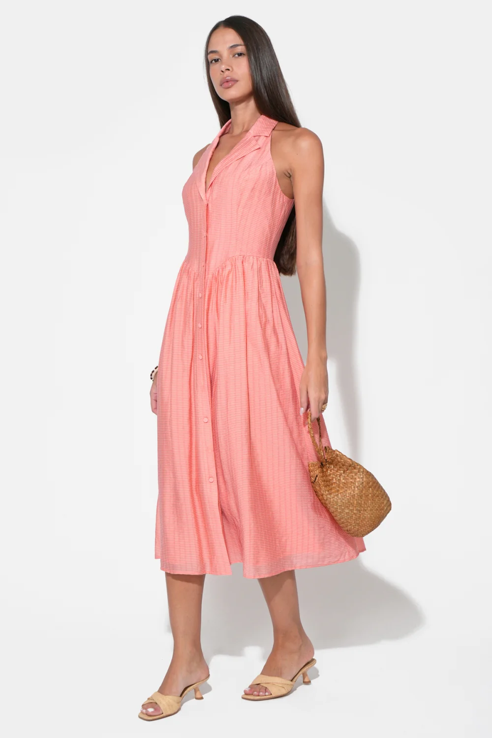 Mia Halter Midi Dress - Image 2