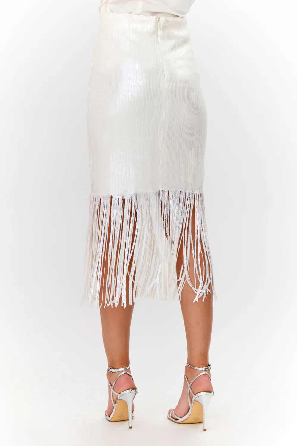 Milana Sequins Fringe Midi Skirt - Image 2