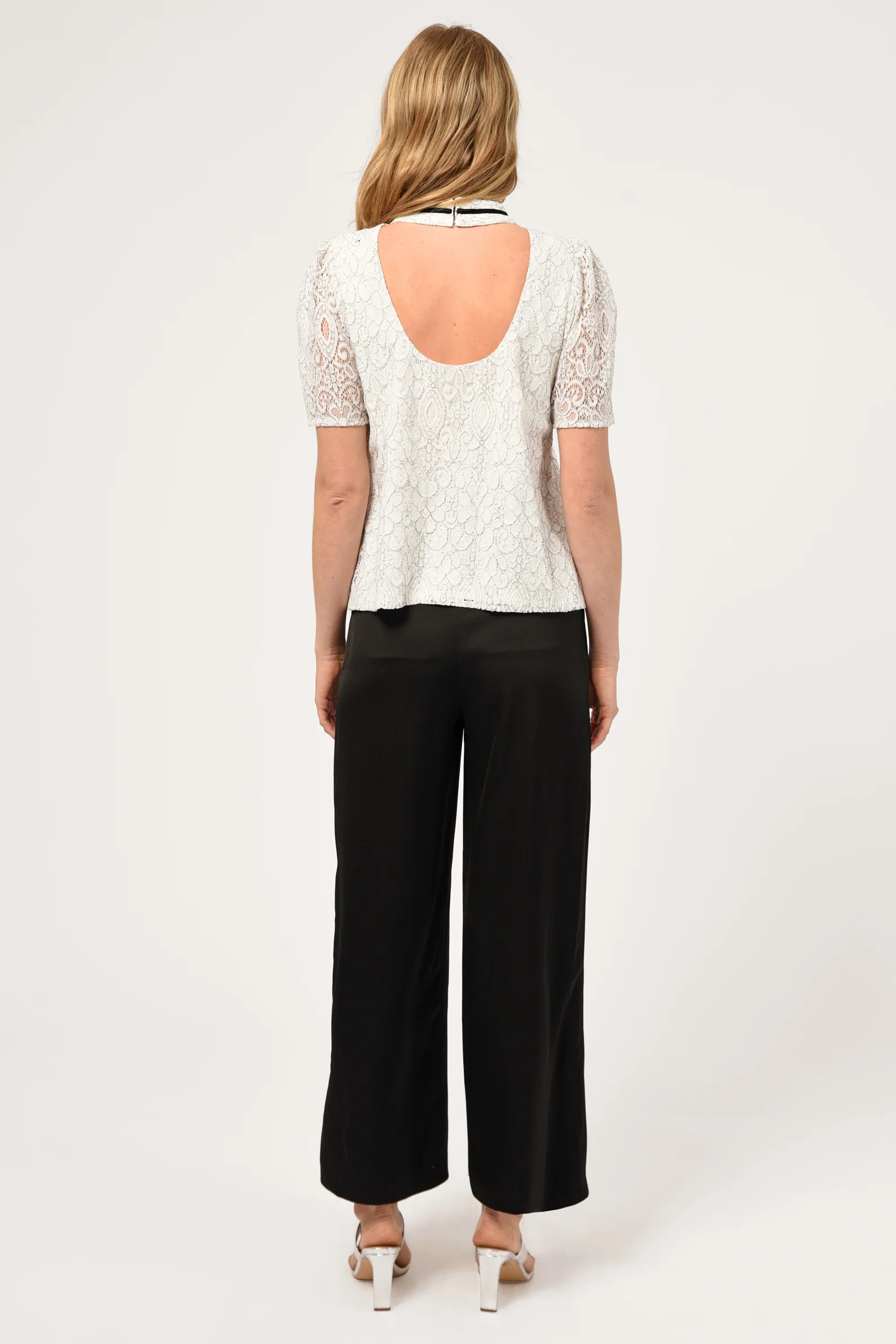 Nelli Puff Sleeve Lace Top - Image 4
