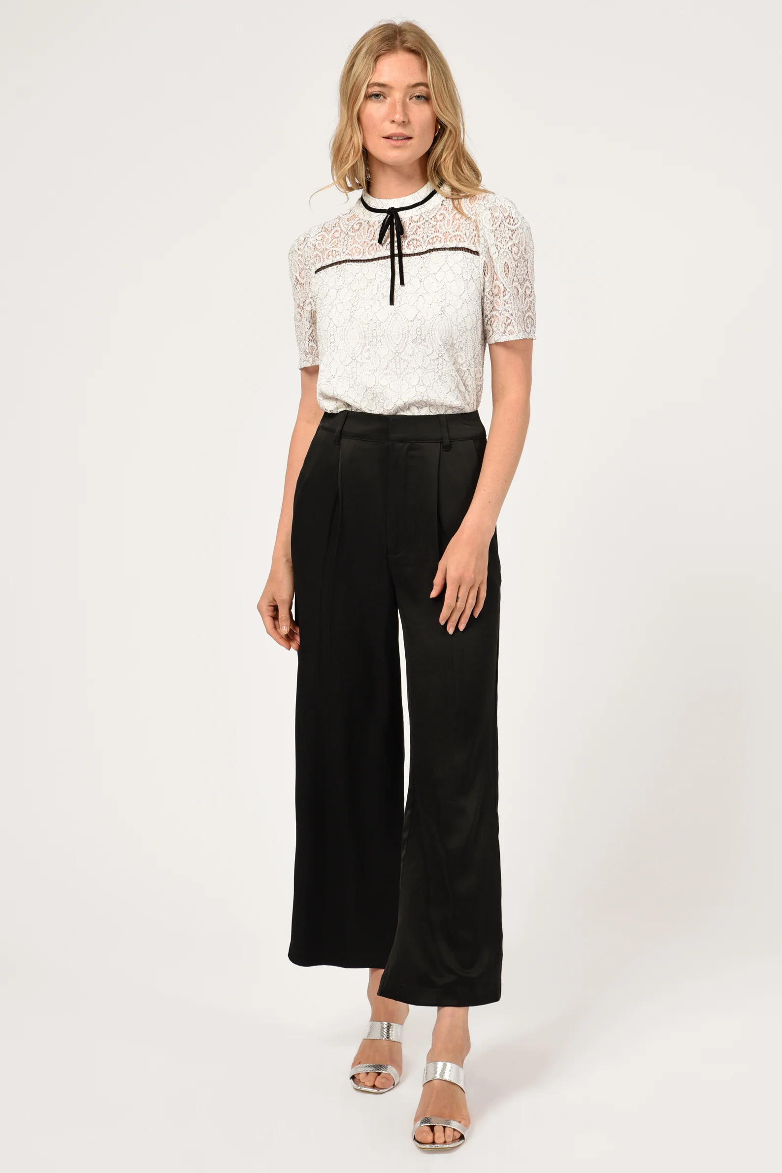 Nelli Puff Sleeve Lace Top - Image 5