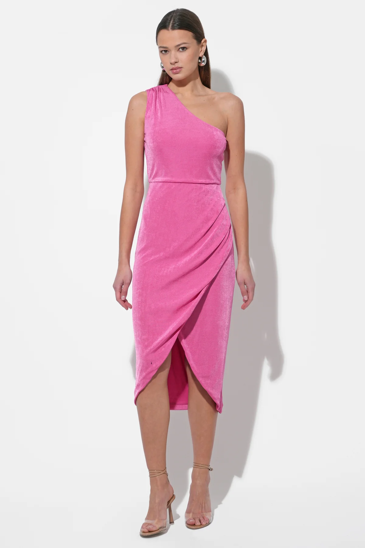 Nelly One Shoulder Knit Dress - Image 3