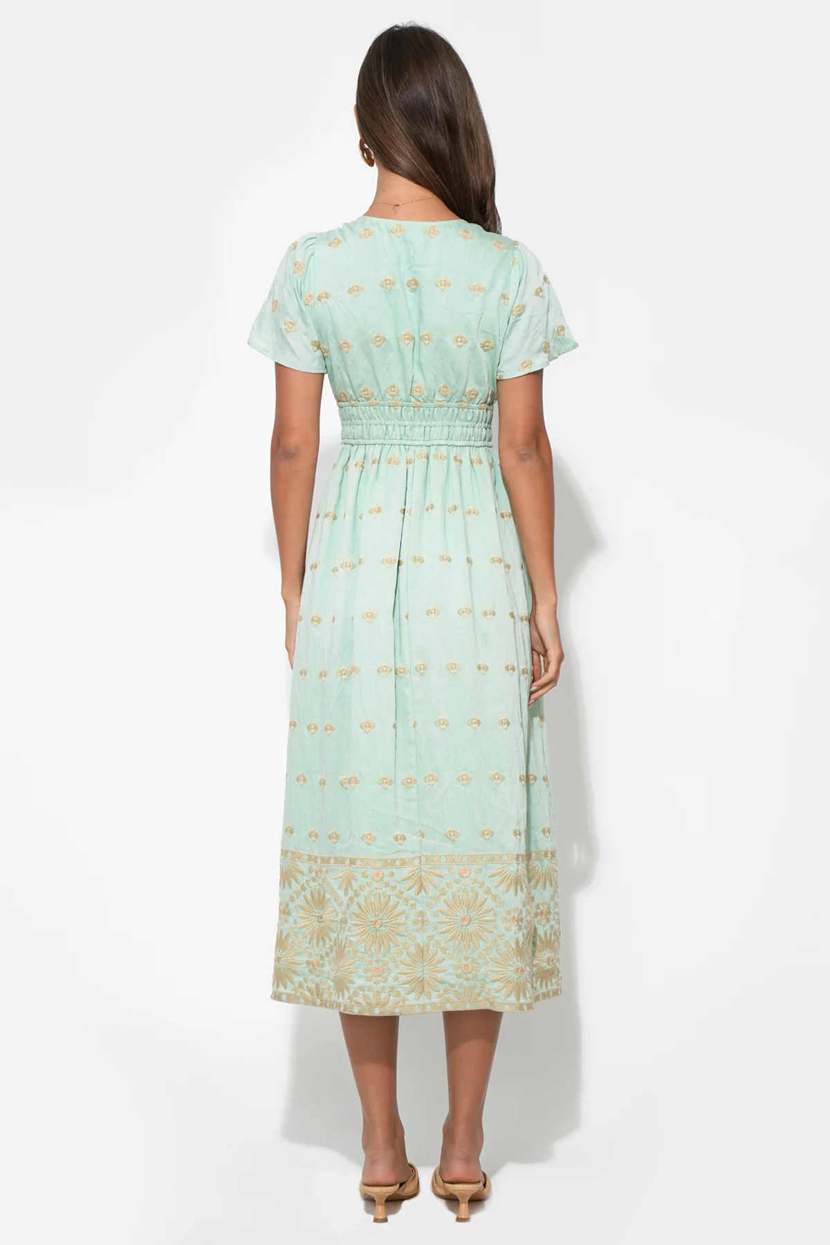 Odessa Embroidery Midi Dress - Image 2