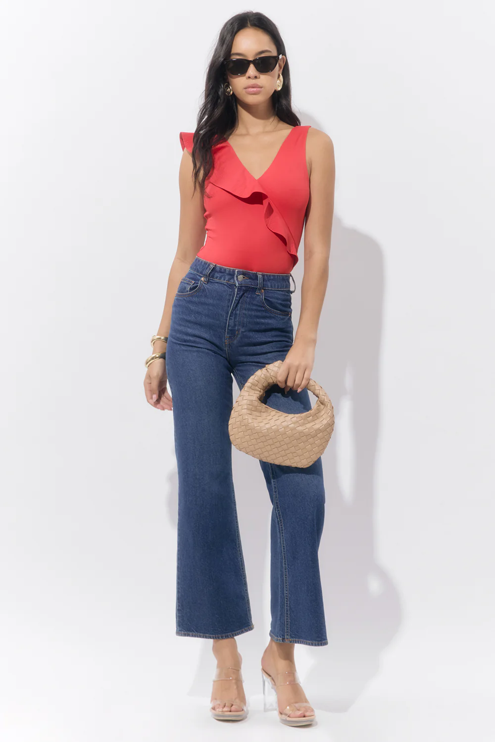 Palmas Asymmetrical Ruffle Bodysuit - Image 5