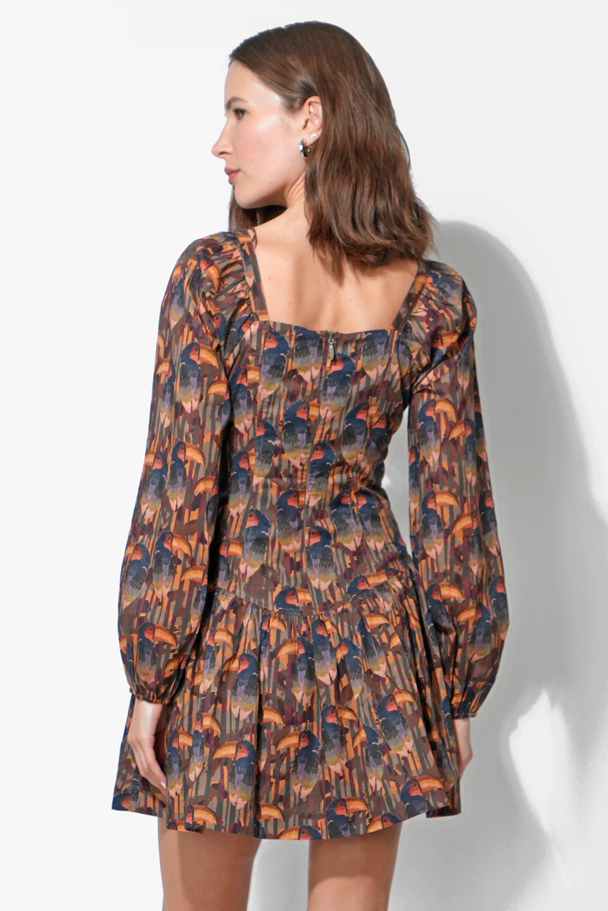 Polly Printed Fit and Flare Dress - Image 3