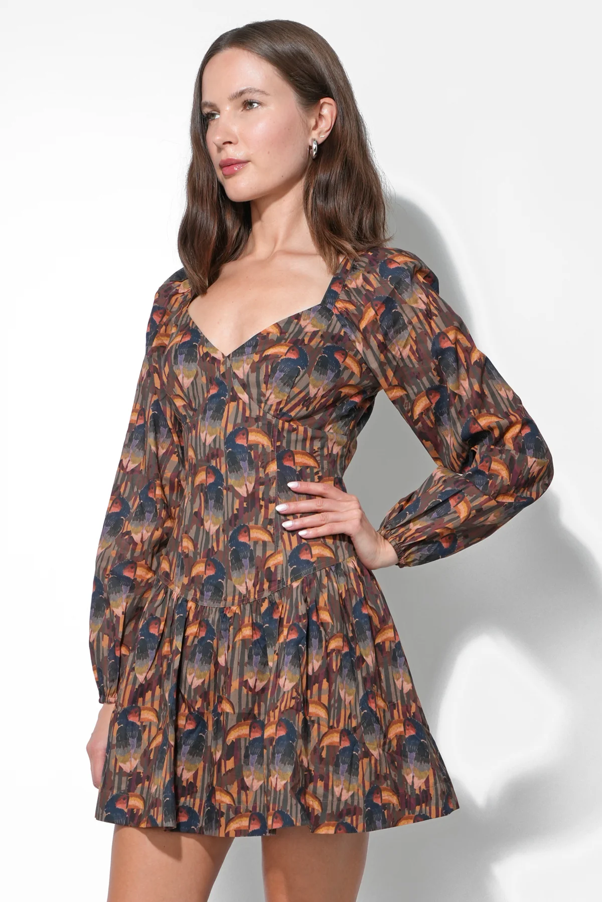 Polly Printed Fit and Flare Dress - Image 4