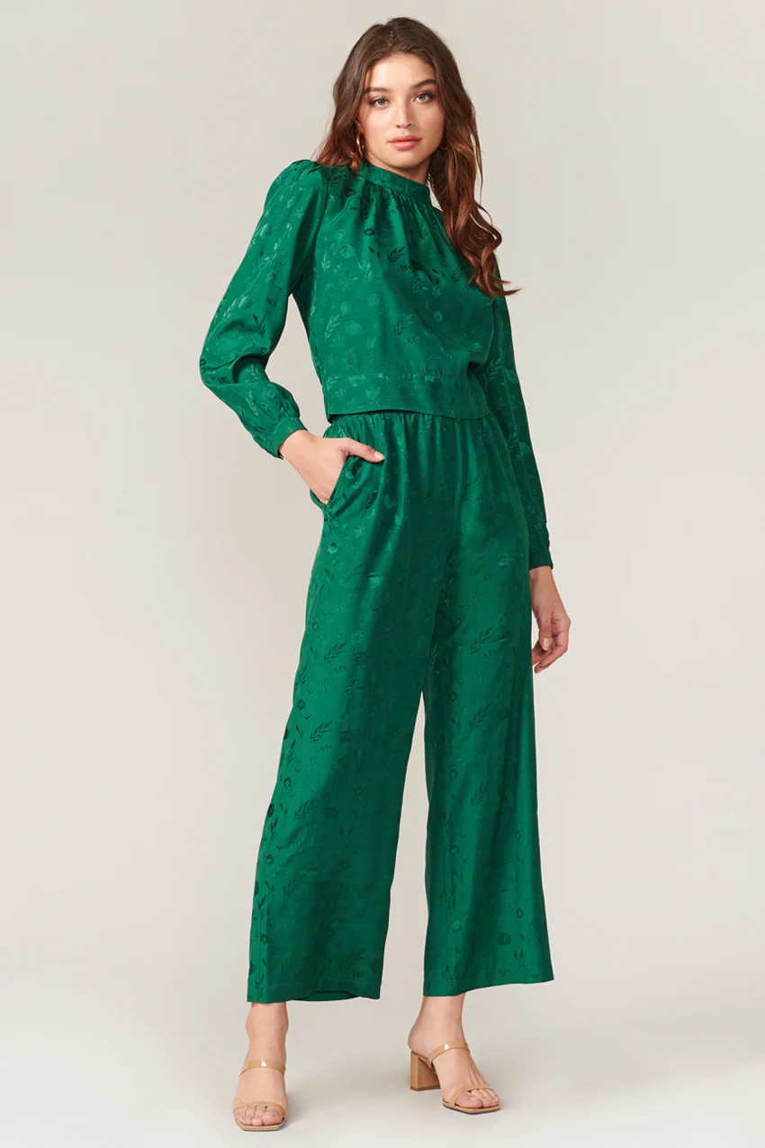 Rimal Textured Wide Leg Pant - Image 2