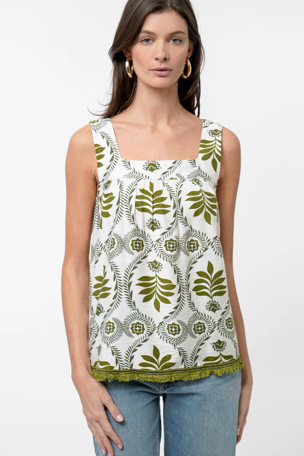 Roy Square Neckline Printed Top - Image 3