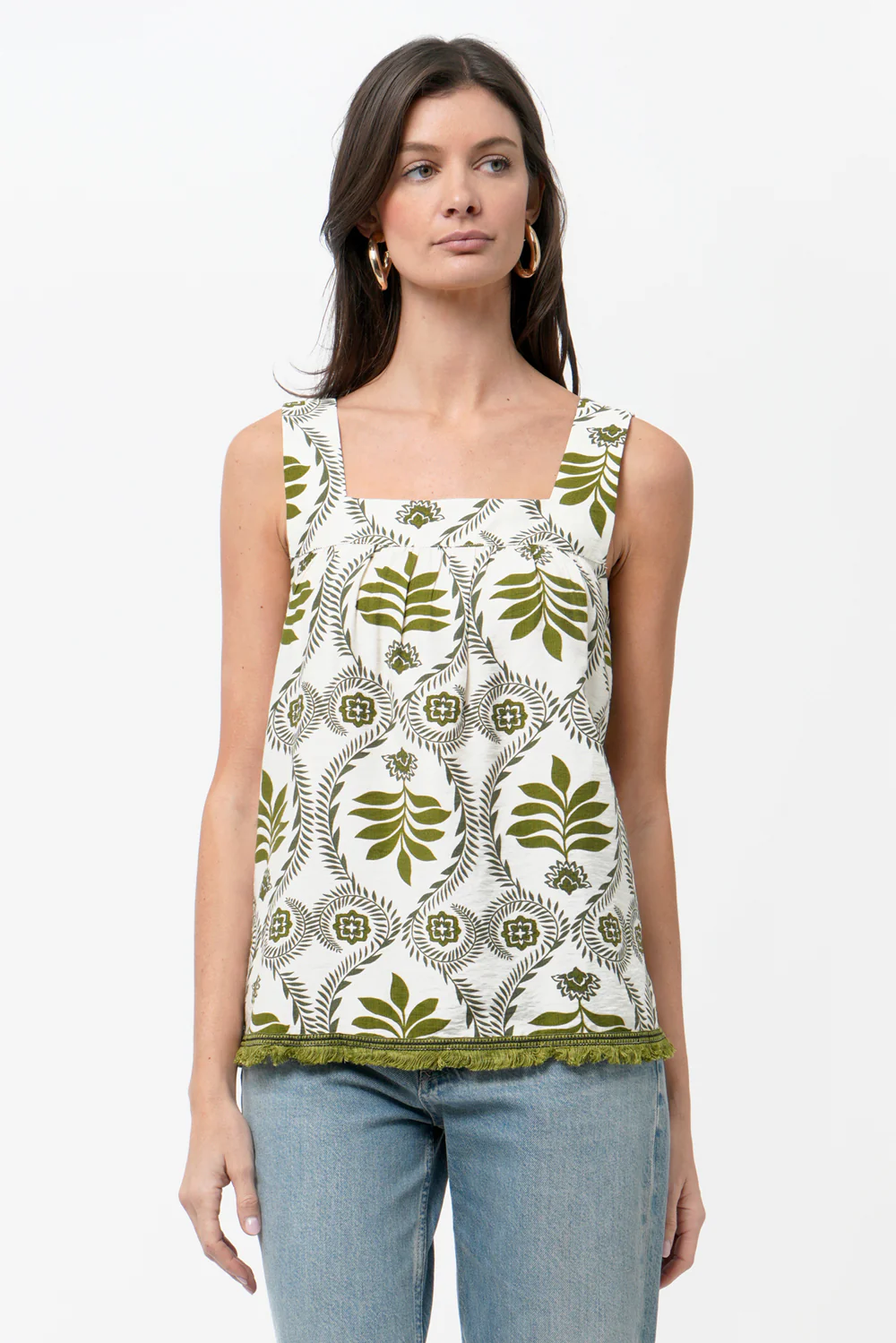 Roy Square Neckline Printed Top - Image 4