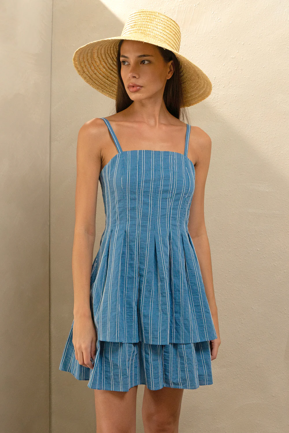 Royce Cotton Embroidered Tiered Dress - Image 7