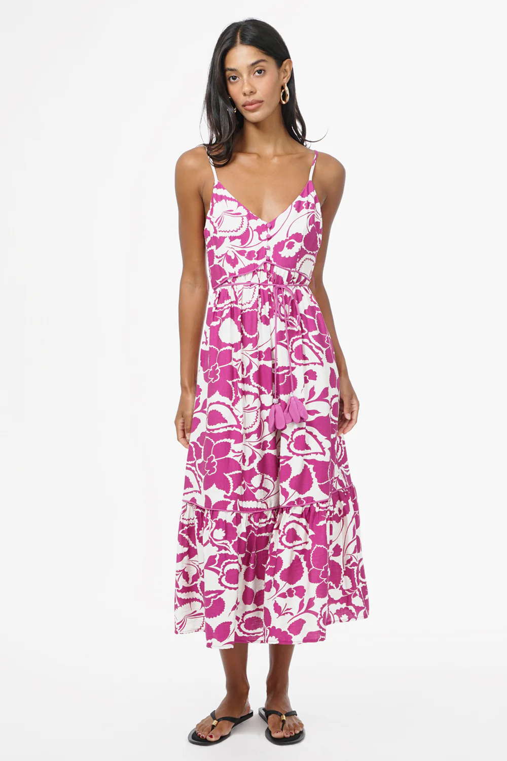 Sana Floral Printed Midi Dress - Image 4