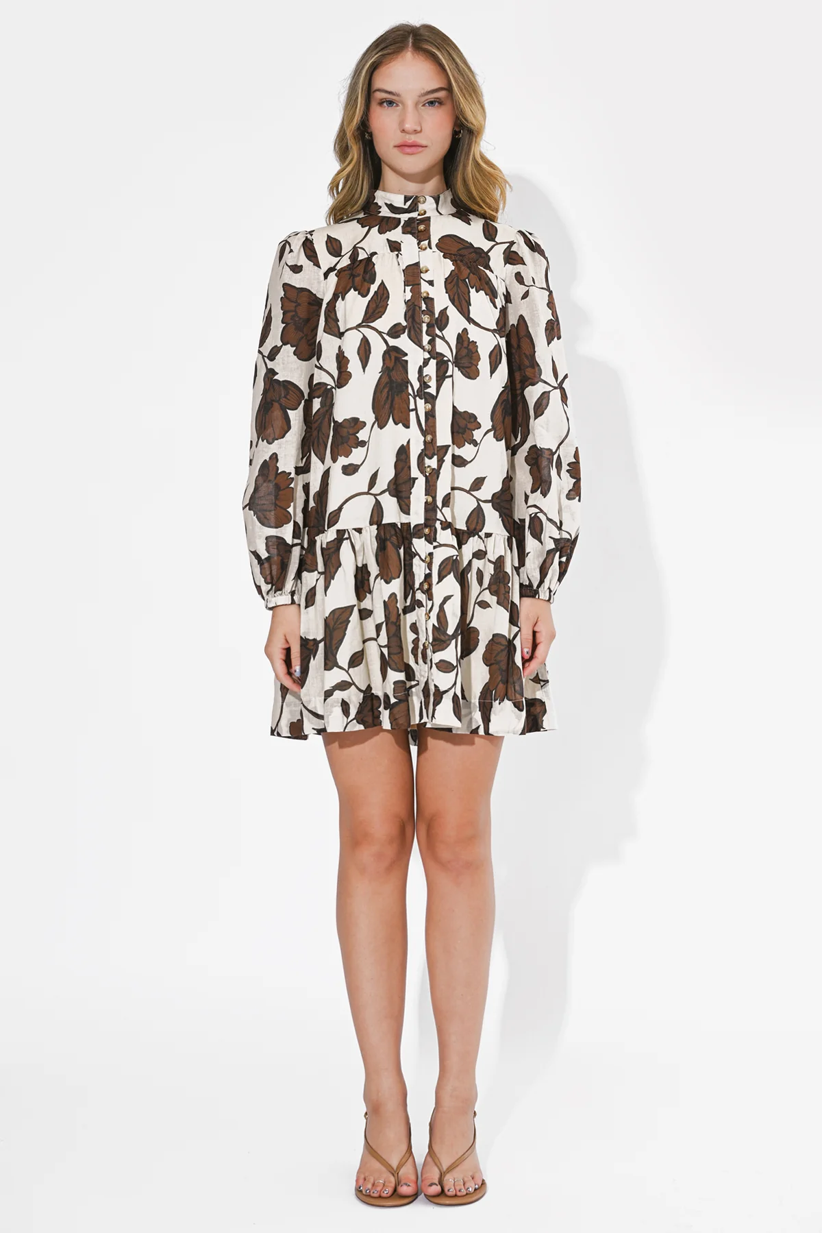 Sharon Long Sleeve Cotton Dress - Image 4