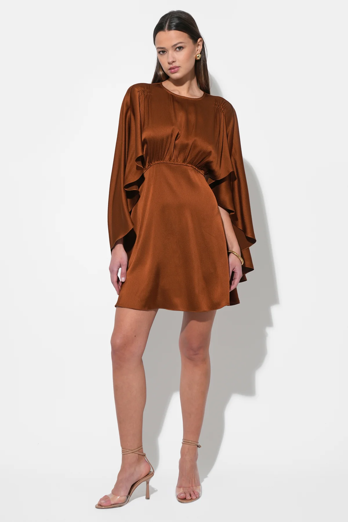Soraia Cape Mini Dress - Image 6