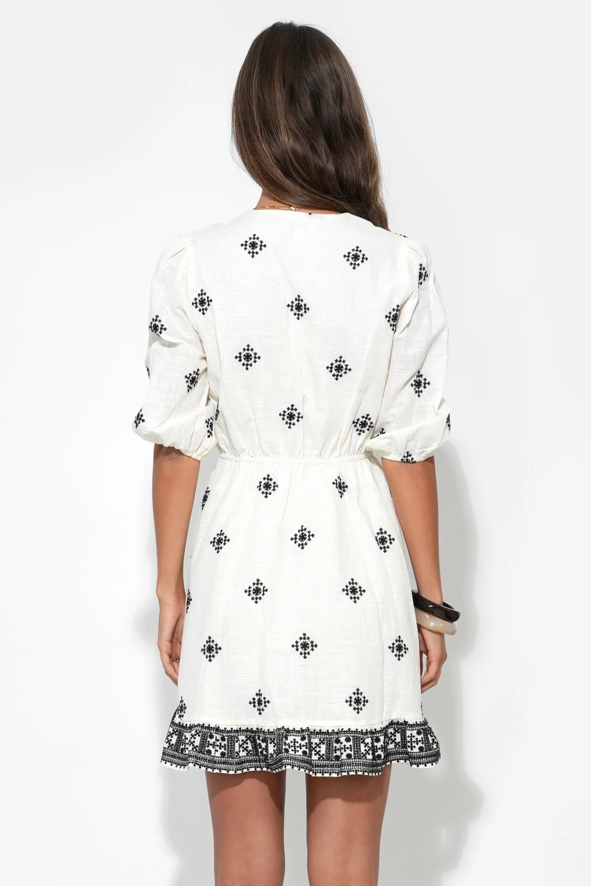 Soraya Embroidery Mini Dress - Image 3
