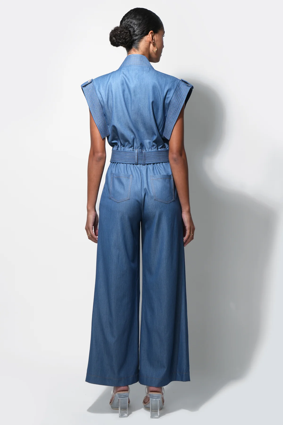 Talia Contrast Stitch Jumpsuit - Image 3