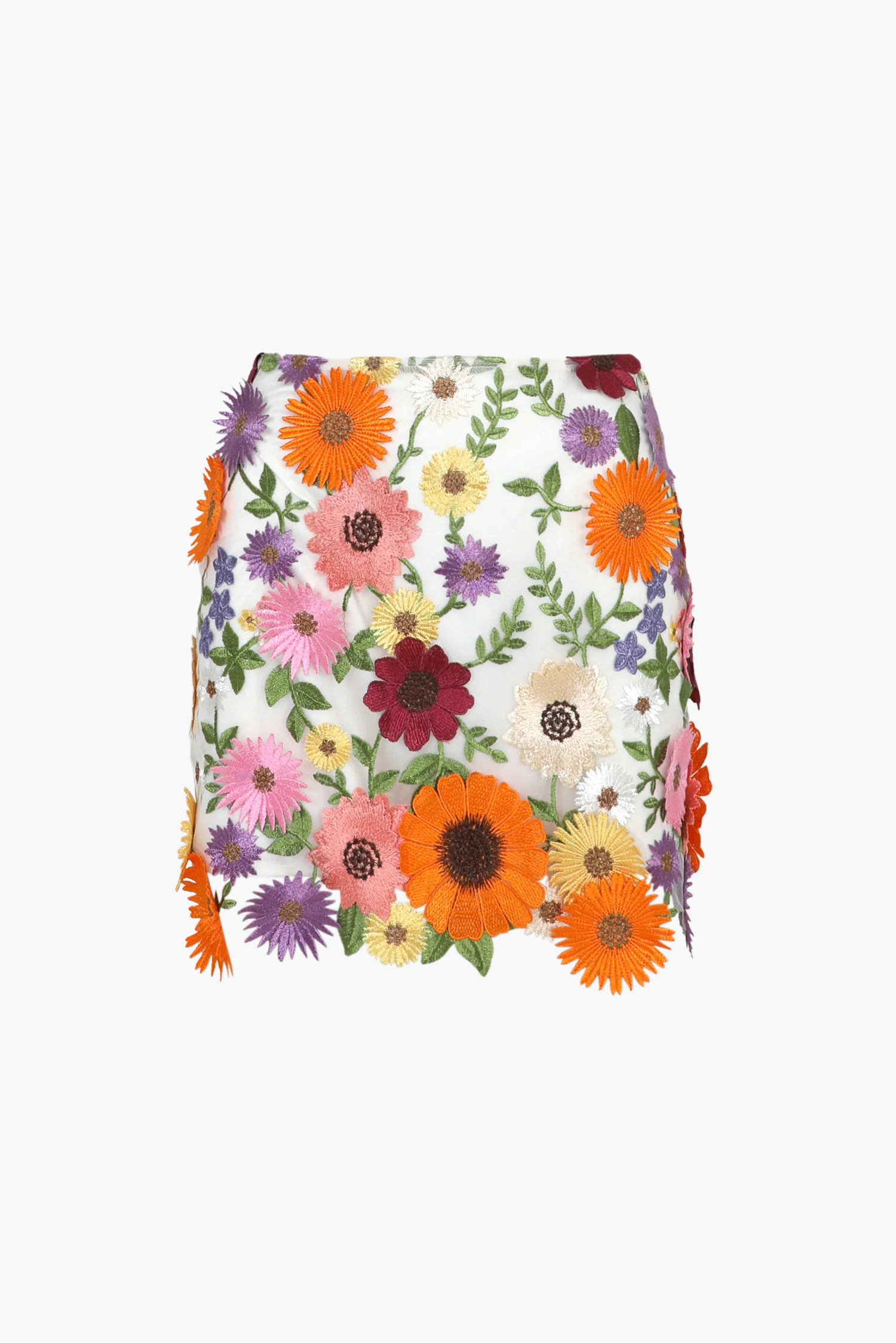 Tina 3D Multi Floral Skirt - Image 5