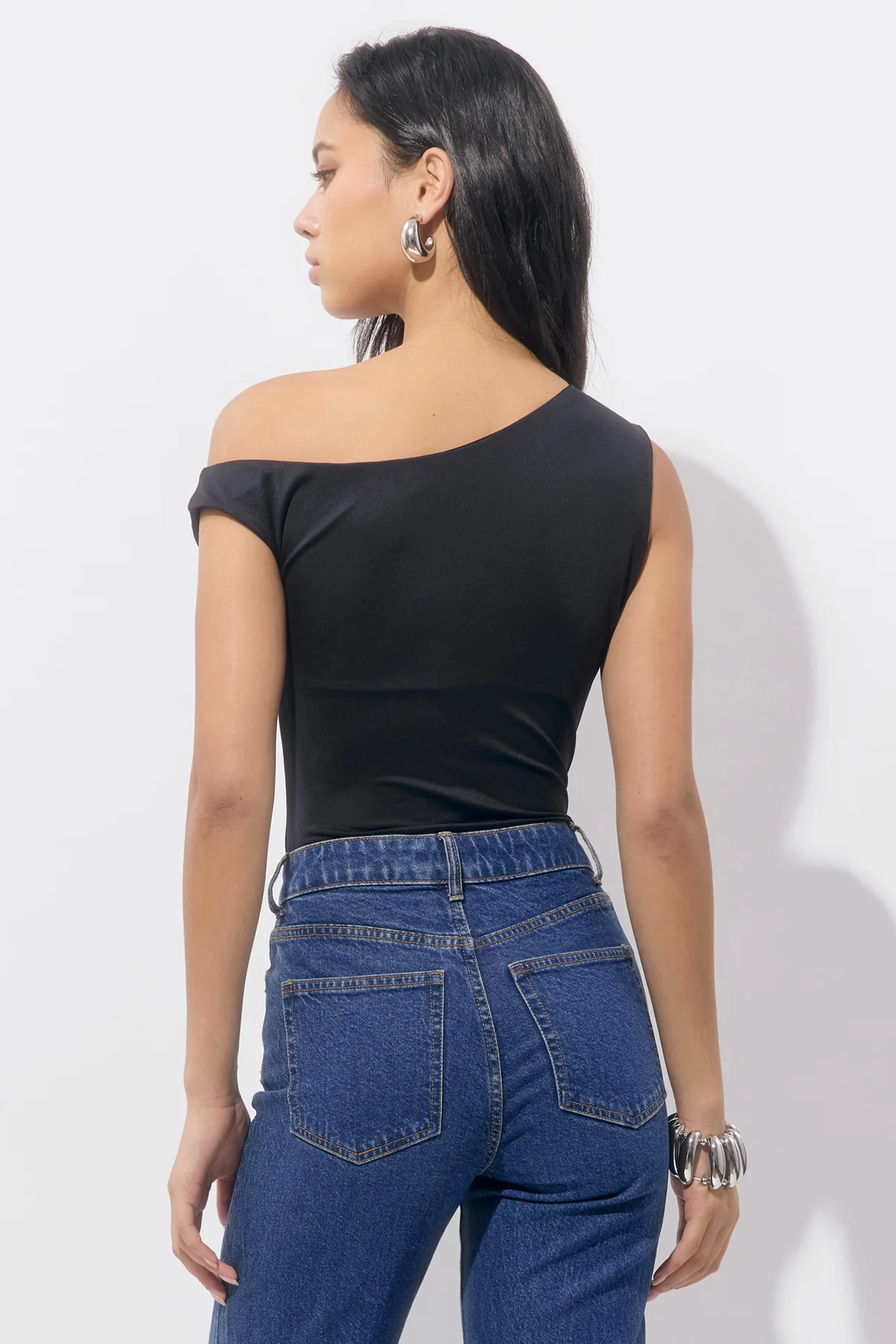 Tommie Asymmetrical Knit Bodysuit - Image 3