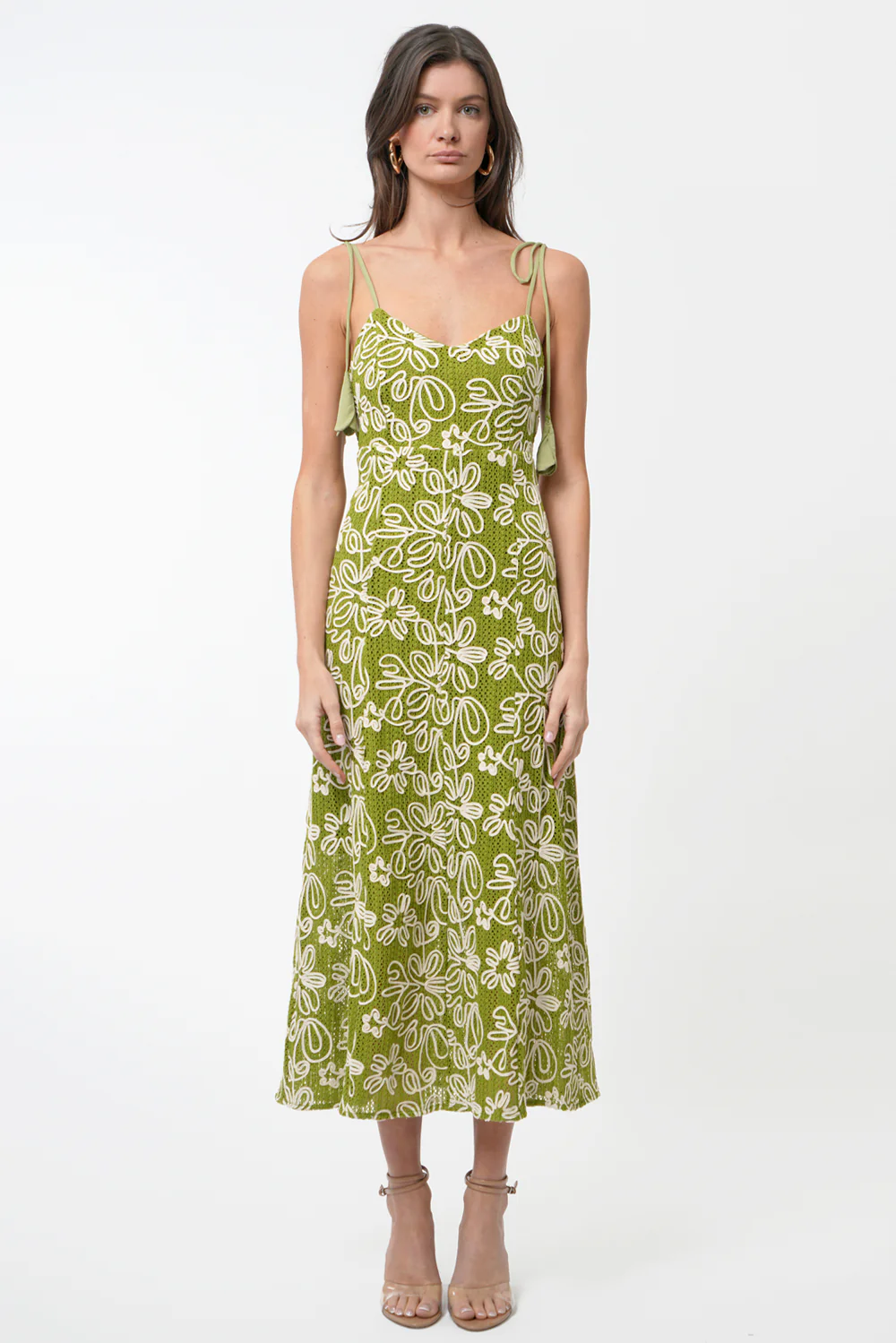 Trina Corded Textured Slip Midi Dress - Image 3