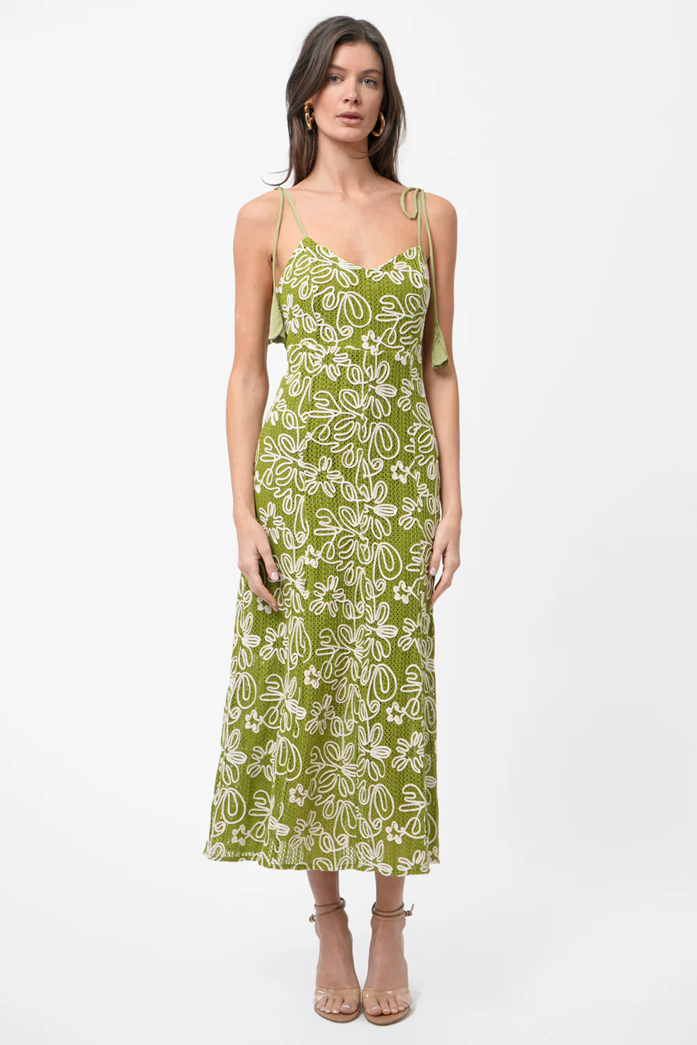 Trina Corded Textured Slip Midi Dress - Image 4