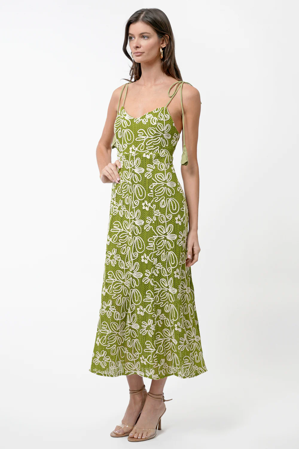 Trina Corded Textured Slip Midi Dress - Image 6