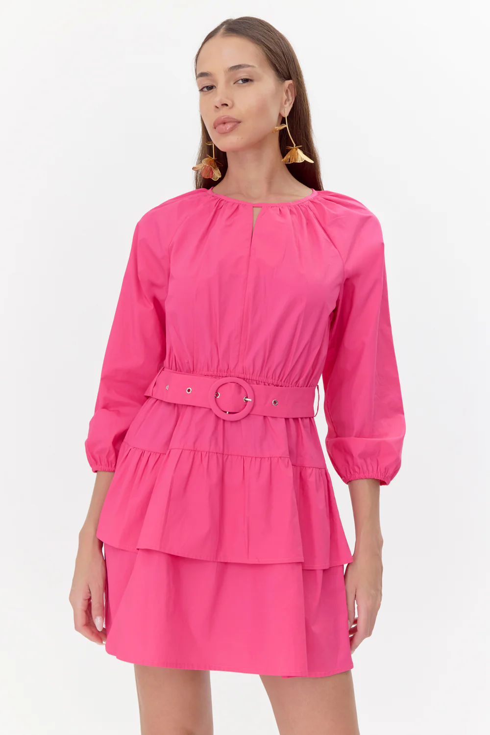 Trina Poplin Belted Mini Dress - Image 2