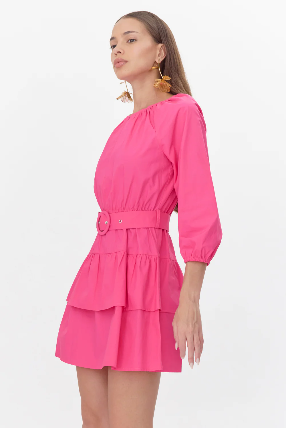 Trina Poplin Belted Mini Dress - Image 3